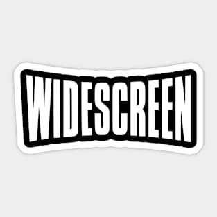 Widescreen logo (white) Sticker